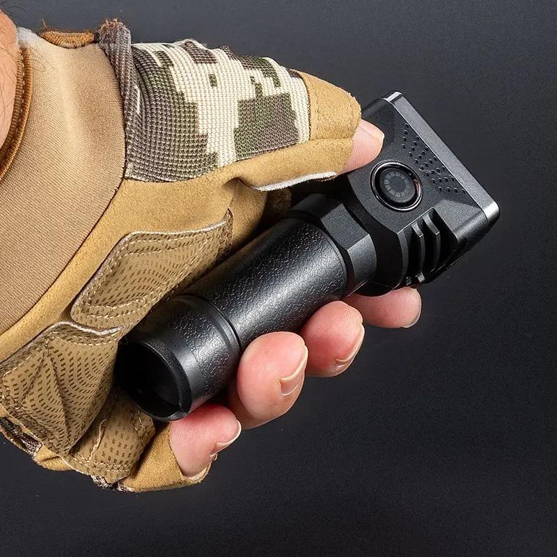 Powerful Flashlight 6 Led High Power Torch Light USB Rechargeable Flashlight 4 Mode Emergency Camping Lamp