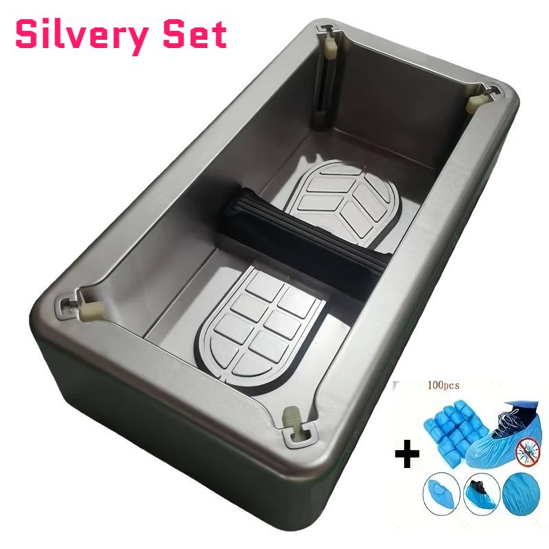 New Shoe Cover Machine with 100 Shoe Covers Automatic Shoe Wearing Device for Parties Gatherings Home Use To Avoid Guests' Shoes