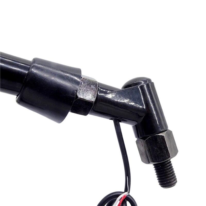 1 Pair Universal Motorcycle 10W LED Light Handlebar Skull Hand Pattern Ghost Claw Custom Motorcycle Rearview Side Glass Mirror