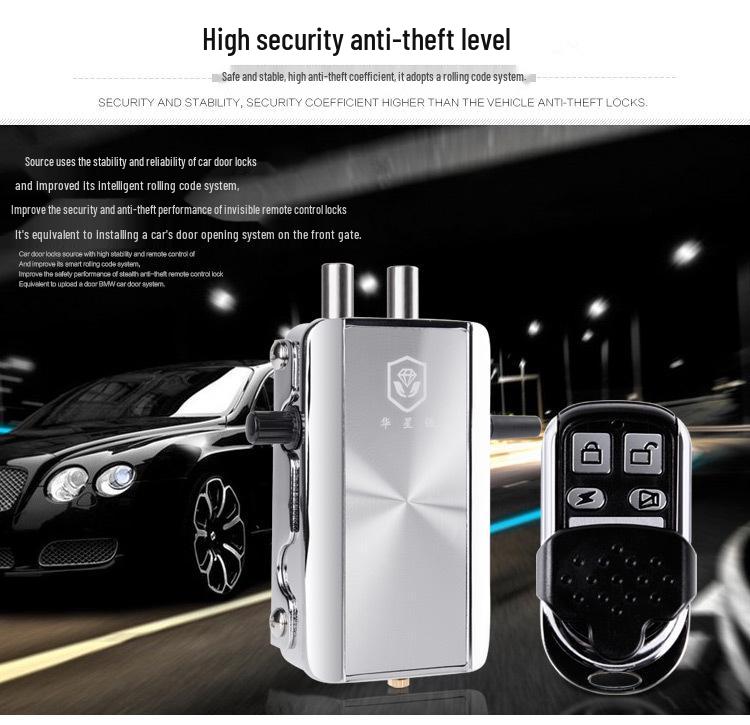 Huaxingqiang 909 Smart Bluetooth Anti-theft Concealed Electronic Lock with Password and 2 Remote Controls