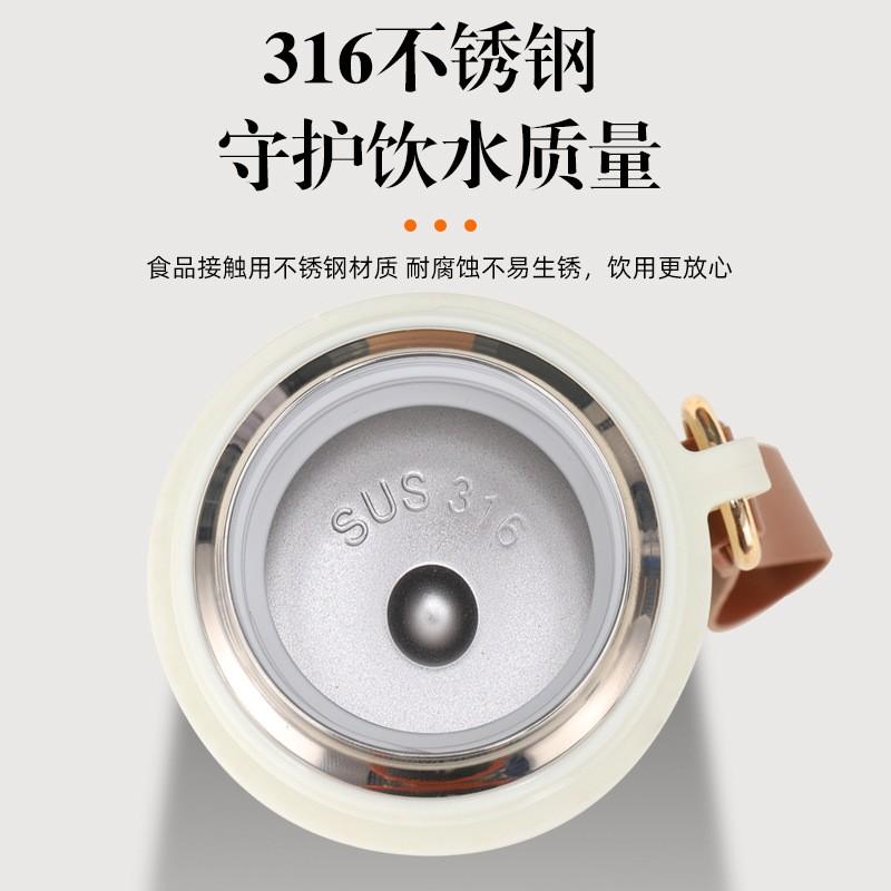 Thermos Cup Hammered Lid 316 Stainless Steel Inner Ceramic Coating Business Gift Water Bottle
