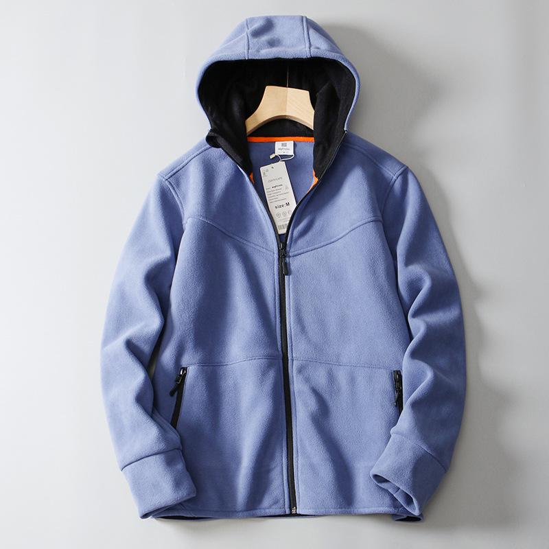 Men s Double-Sided Fleece Hooded Softshell Jacket - Autumn/Winter Youth Fashion M