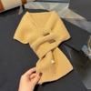 Wool Knitted Winter Scarf For Women Warm Cashmere Scarves Neckchief Solid Lady Shawl Wrap Female Pashmina Bufanda