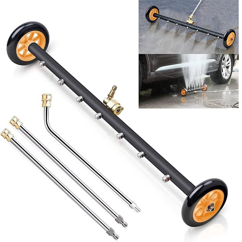 4000psi High Pressure Cleaning Gun 7 Hole Rotating Nozzle for Car Wash Underbody Cleaning Municipal Sanitation Use