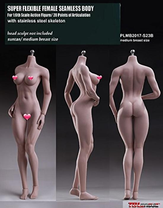Figure Female Super Body Color Pale Series Bust Size M Hibu/Real [TBLeague] 1/6 Flexible/Seamless Santa/Skin PLMB2017-S23B