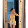 Summer Bow-Tie Strap Sexy Tube Top Hot Girl Off-Shoulder Top French Style Pure Desire Halter Neck Camisole for Women