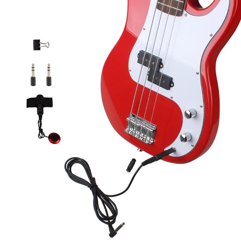 6.35mm Guitar Pickup Piezo Stable Contact Self Adhesive Microphone Pickup For Guitar Bass Violin Banjo Mandolin Ukulele