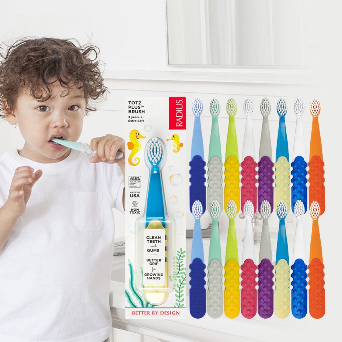 Radius Tots Plus 16 Toothbrushes for Children Ages 36 Months–8