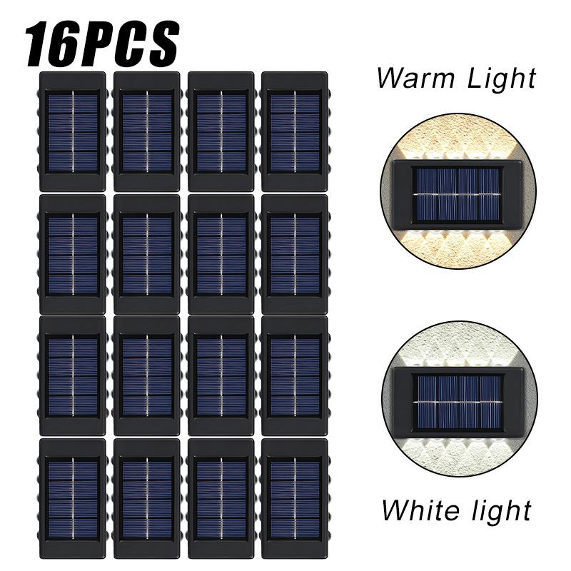 1-16PCS Solar Lamp Outdoor LED Lights IP65 Waterproof for Garden Decoration Balcony yard Street Wall Decor Lamps Gardening Light
