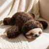 Kuscheliger Lächeln Faultier Plüschtiere Flauschig Lebensecht Bauchlage Wildes Faultier Puppe Warme Umarmung Tierpuppe Kawaii Heimdekoration