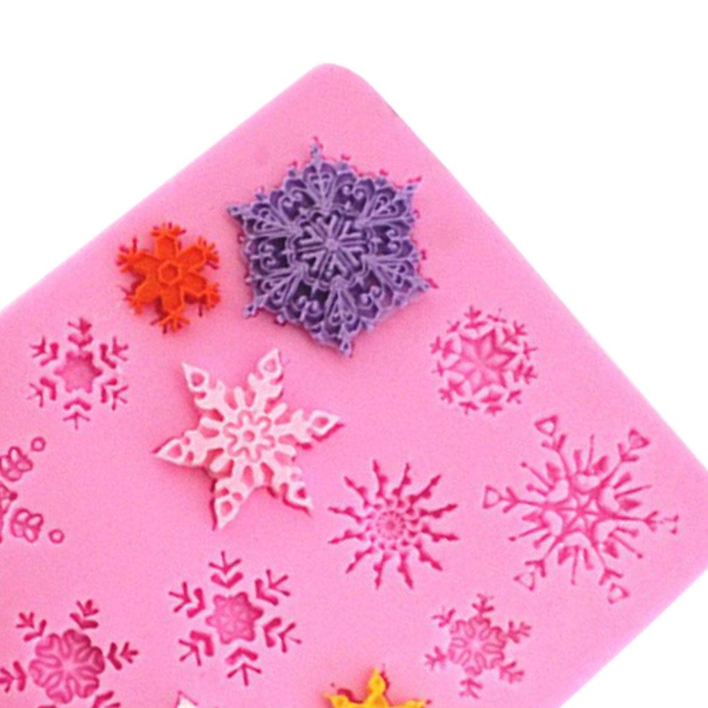 3D Christmas Decorations Snowflake Lace Chocolate Party DIY Fondant Baking Cooking Cake Tools