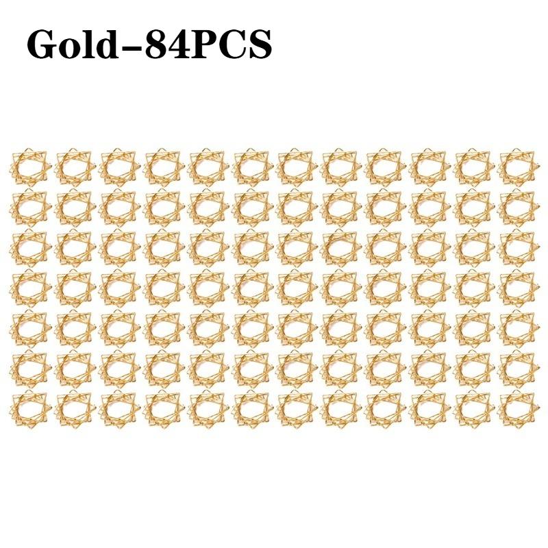 Metal Star Napkin Ring Christmas Polygonal Napkin Holder for Wedding Dinner Party Decor Thanksgiving Holiday Table Decorations