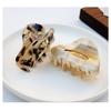 VinBee 3 PACK Hair Claw Clips, Cellulose Acetate Cutout Tortoise Shell Barrettes Claw Clips, Celluloid Leopard Print Stylish Hair Accessories for