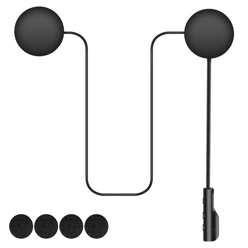 Latest Helmet Speaker Motorcycle Intercom Bluetooth Headset with Automatic Noise Standby Japanese Instruction Manual Included [2025 Model] 5.0