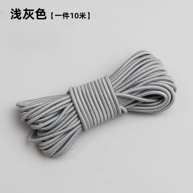 Hohe elastische elastische Seil langlebiges rundes elastisches Band rundes Gummiband Rinderband Seil elastisches Verstellseil elastisches Drahtseil dünn