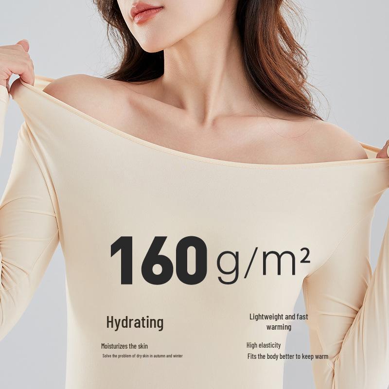 Custom Fit Skin-Tone Warm Underwear Set – Lightweight & High-Elastic Base Layer for Women