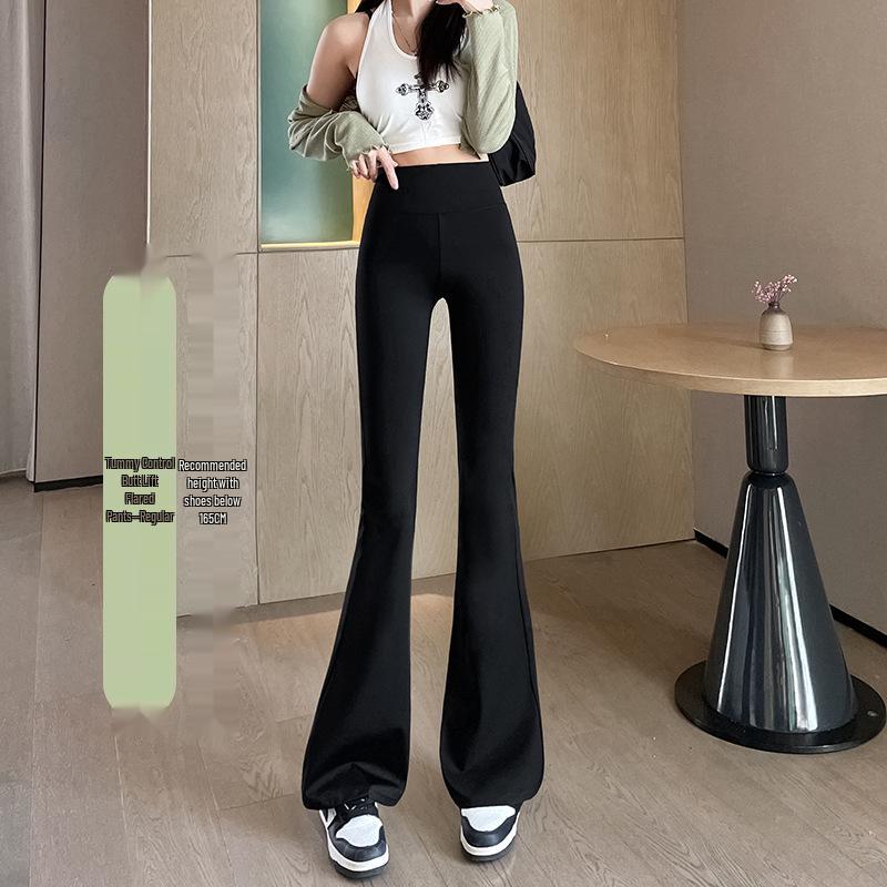 Barbie Hosen mit weitem Bein: Hohe Taille, Hohe Elastizität, Koreanischer Stil Herbst/Winter Leggings für Damen