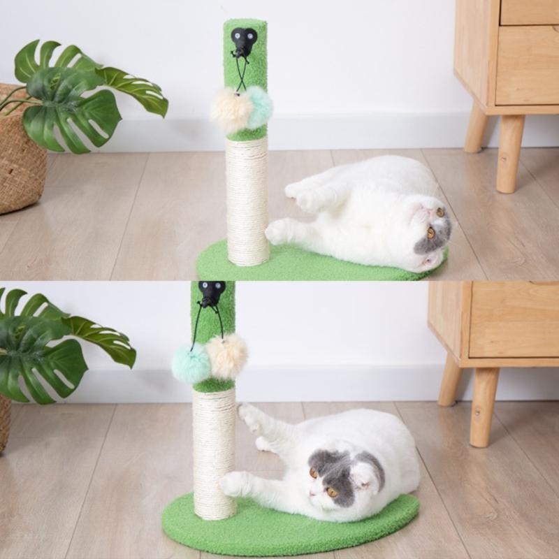 Cute Cat Scratcher Interactive Pet Toy for Cat and Kitten Playing Post