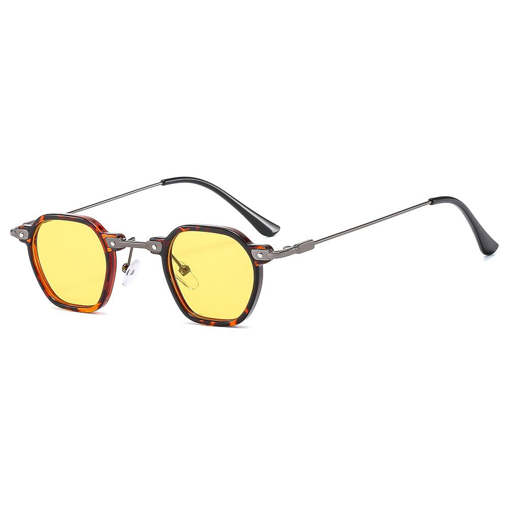 Men's Glasses Sun Protection UV Protection Fashion Personality Retro Hip Hop Punk Artistic Driving Commuter Square Small Frame Sunglasses