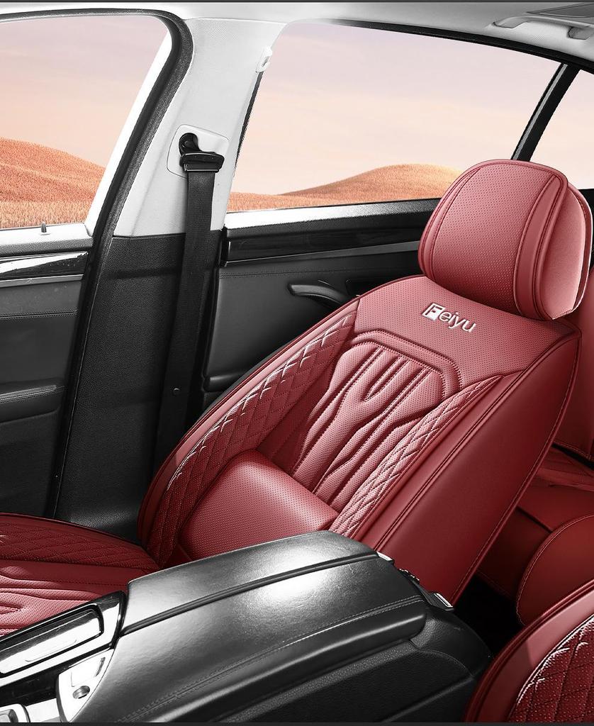 All-Season Leather Car Seat Cushions for Small Cars & SUVs