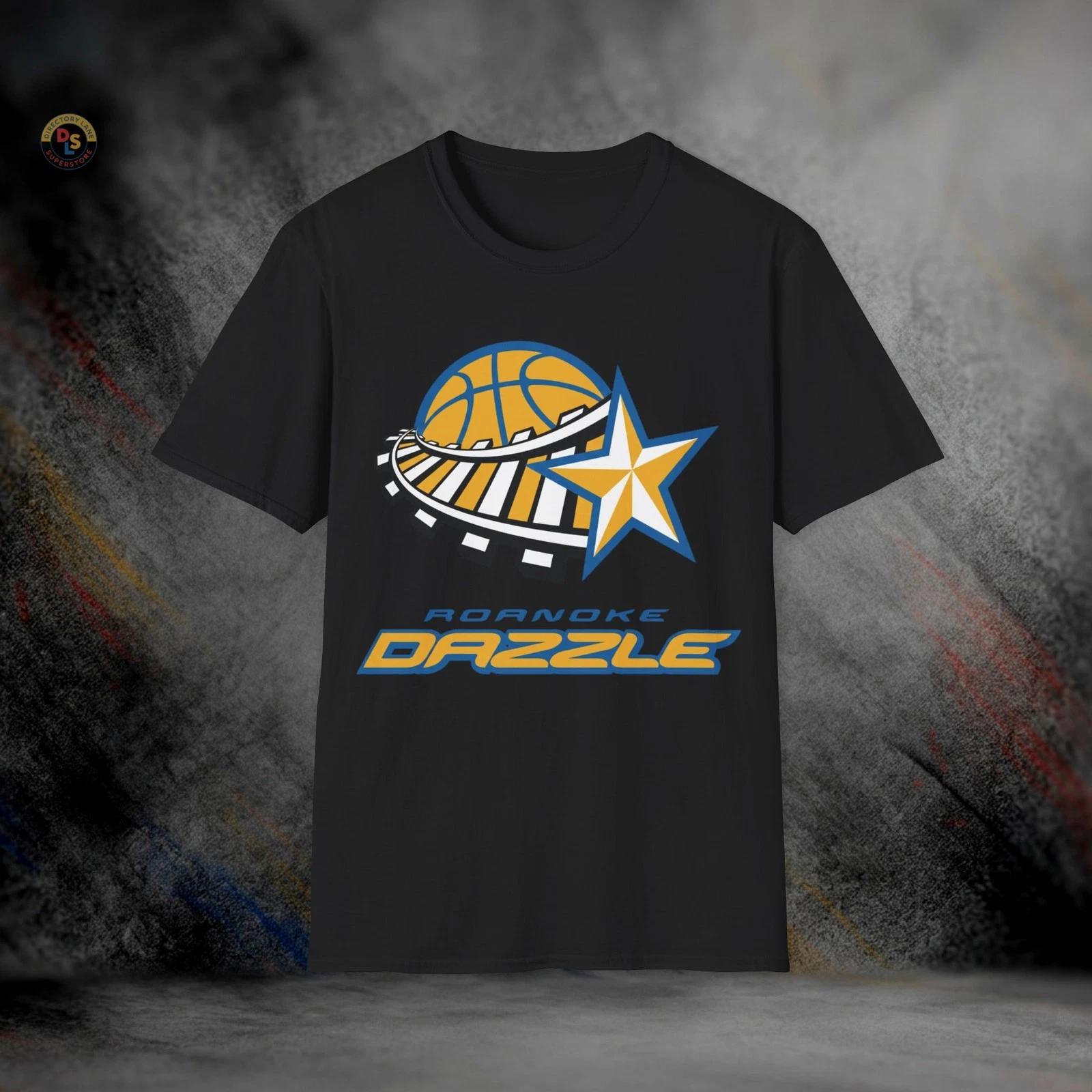 Roanoke Dazzle Retro Basketball T-Shirt | Softstyle Tee XXL
