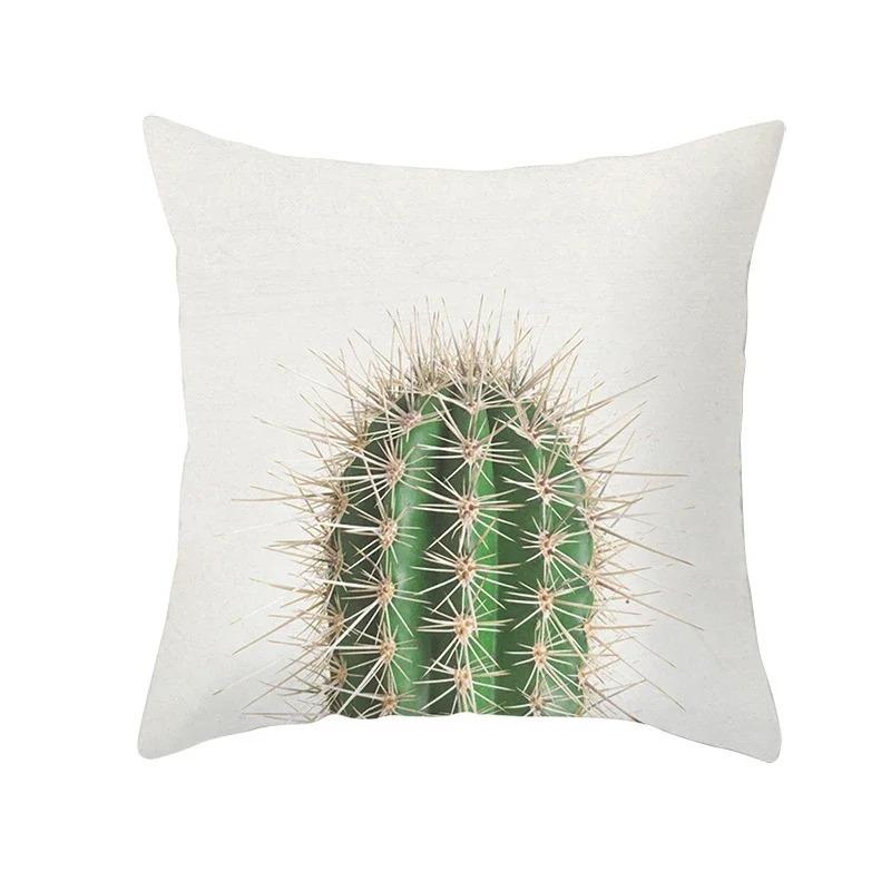 Exotic Plants And Floral Pattern Double-Sided Printed Pillow Cover Short Plush Suitable Living Room Bedrooms Throw Cushion Cover