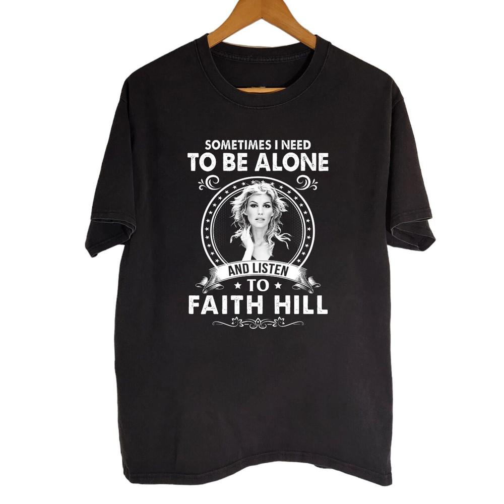 

rare Faith Hill Black Cotton Shirt Full size S5XL Unisex SU103 Unisex T-Shirt S