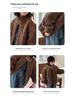 Korean Style Retro Lambswool Biker Jacket for Kids, 2025 Autumn/Winter