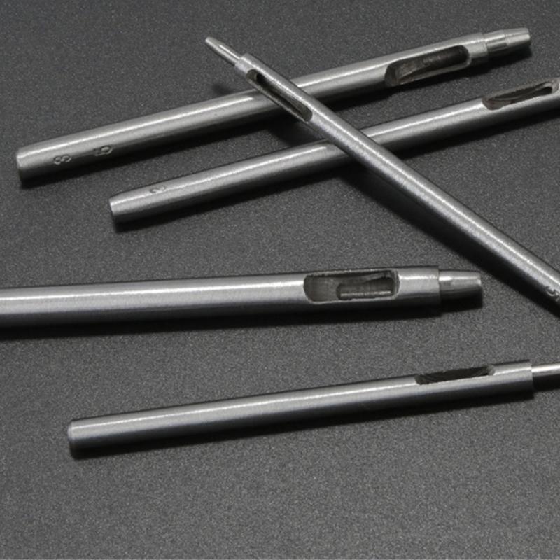 Leather Hole Punch Cutter Tool, Stainless Steel Leather Punch Tool Round Hollow Punch Cutter for Watch Band Canvas Belt