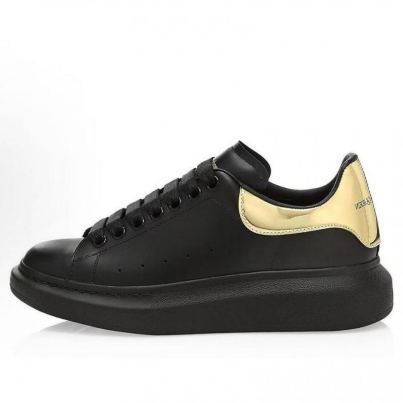 Original Mcqueen White Shoes Cowhide Versatile Board Shoes Men'S And Women'S Platform Muffin Shoes Increased By 5Cm