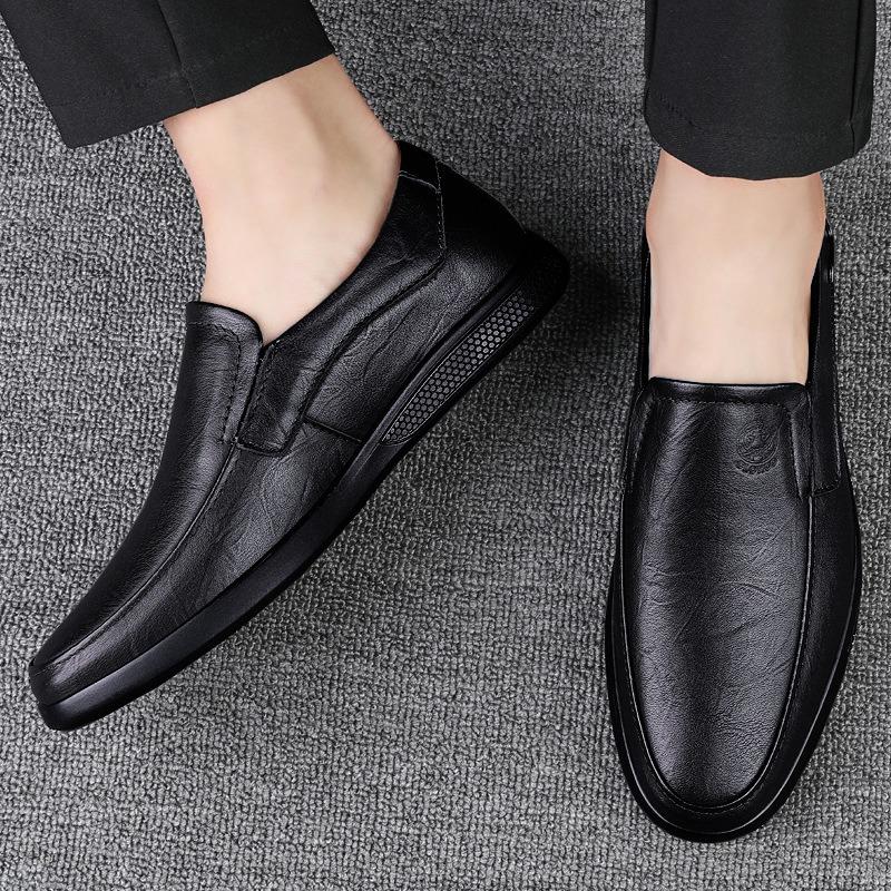 Fashion High Quality Men's Business Casual Leather Shoes Breathable Comfortable Shoes Popular Classic Dress Shoes Men Zapatos De Hombre