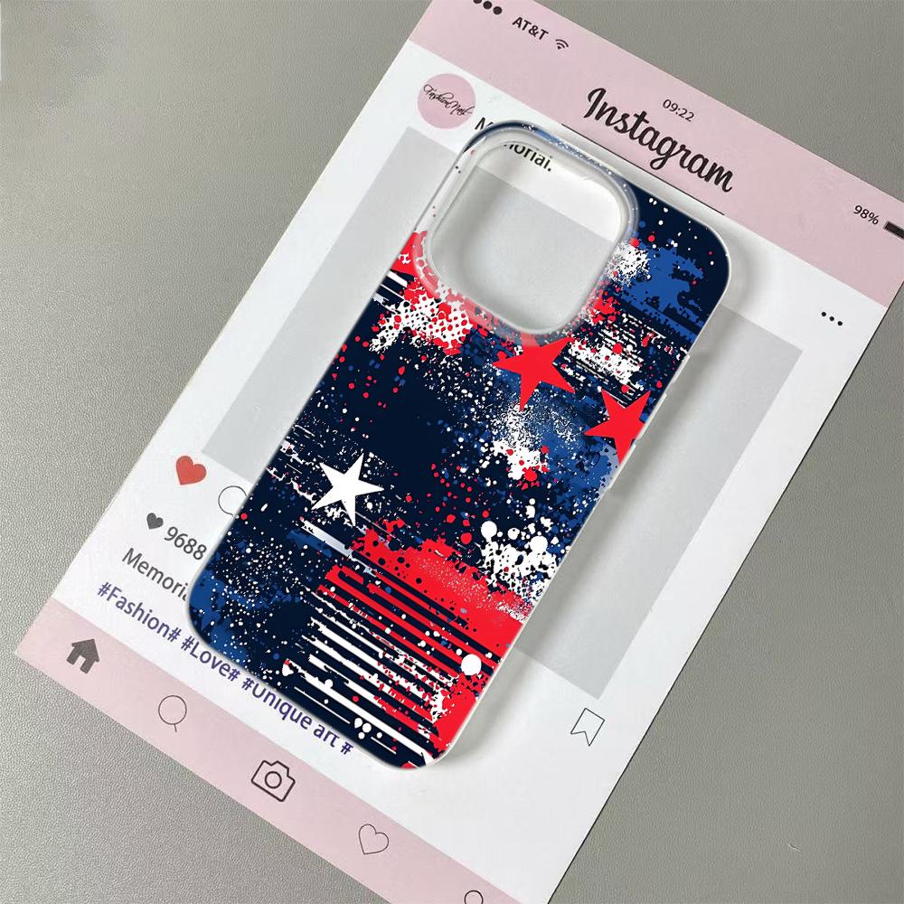 

Патриотичный чехол для телефона с американским флагом для iPhone 17 16 15 14 Plus 13 12 11 Pro Max Граффити и Винтажный TPU Модный Чехол Обложка For iPhone X XS