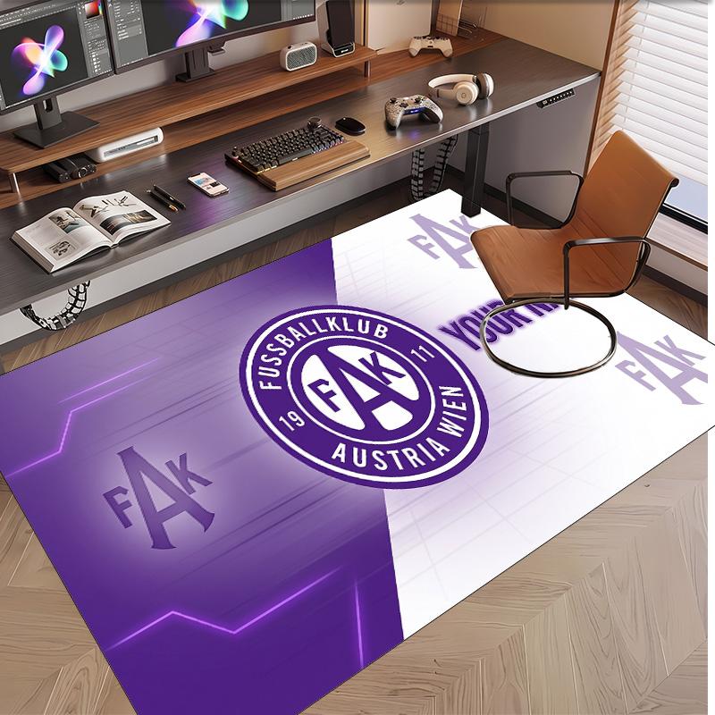 Personalized Crystal Velvet Carpet Austria Wien FC Pattern Non Slip Floor Rug
