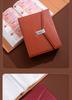 Waterproof Leather Password Lock Cash Storage Book for Paper Money, New Model, Three-Fold Design