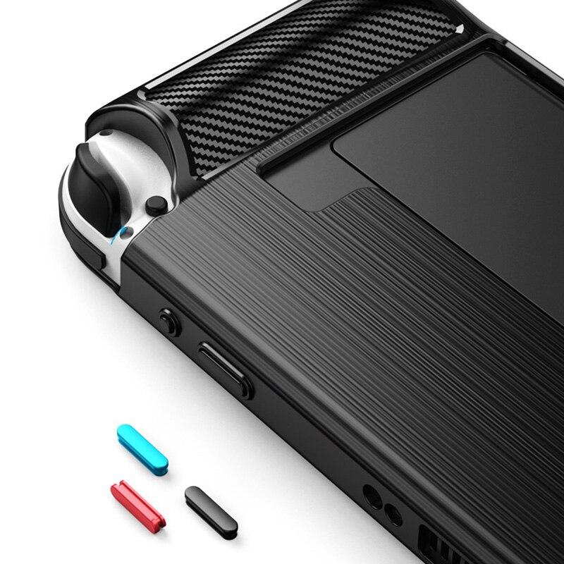Protective Cover For Nintendo Switch OLED Nitendoswitch Soft Case Ns Accessories Anti-Fall Shockproof Back Shell
