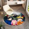 Famous cartoon NARUTO protagonist Uzumaki Naruto round carpet soft home decoration anti-slip door mat outdoor picnic mat carpet M3