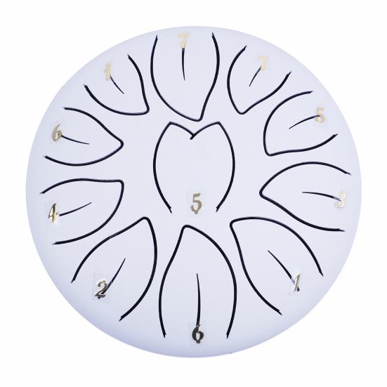 Ocelový buben 6palcový 11tónový éterický déšť bicí nástroj pro meditaci Jóga Zvukem léčení ruční pánev Ocel s paličkami Perkusní ruka pro začátečníky