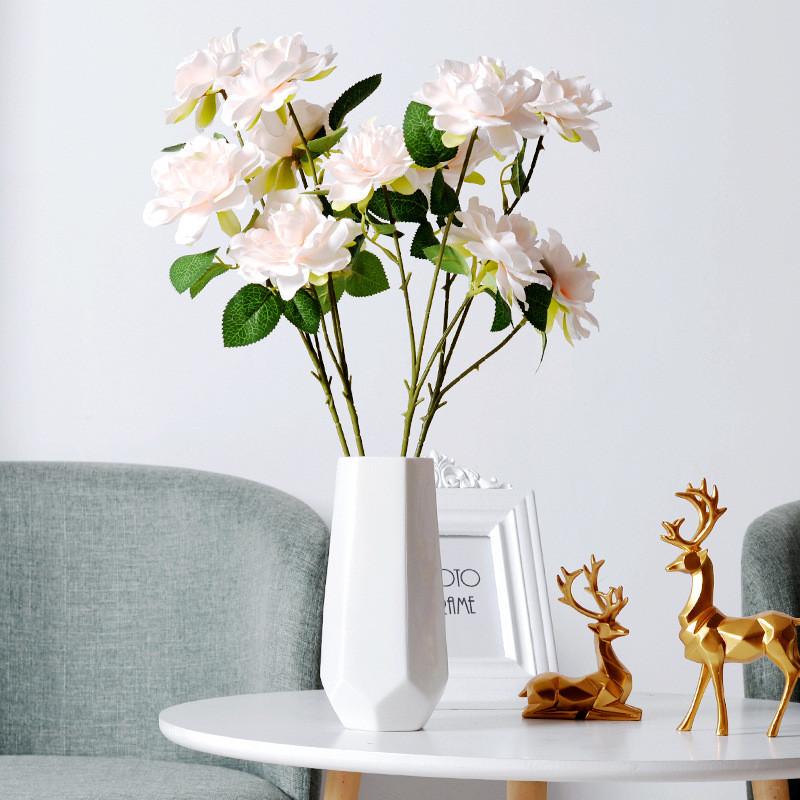 Gardenia Fake Flower Arrangement For Wedding Celebrations And Decor Home