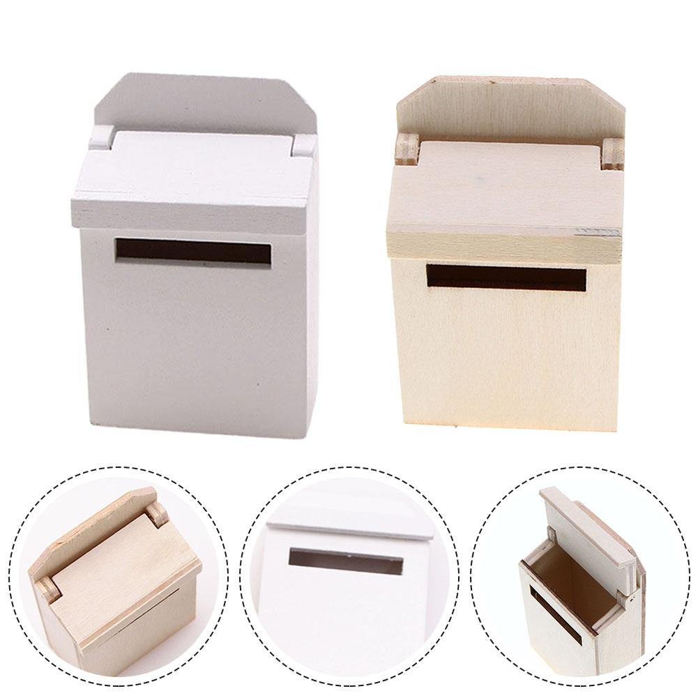 Creative Projects Miniature Mail Box Interactive Flip Design Nostalgic Touch Realistic Wooden Construction Charming Accessory