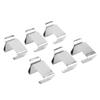 50pcs 0.9x0.6in/0.8x0.6in Gutter Hooks Stainless Steel Outdoor Light Clips  Seasonal Display