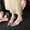 Fashion Summer Woman Pointed Toe Sandals Flats Casual Fashion Shoes Retro Women Sandals Designer New Trend Shoes Slingback Mujer Zapatos
