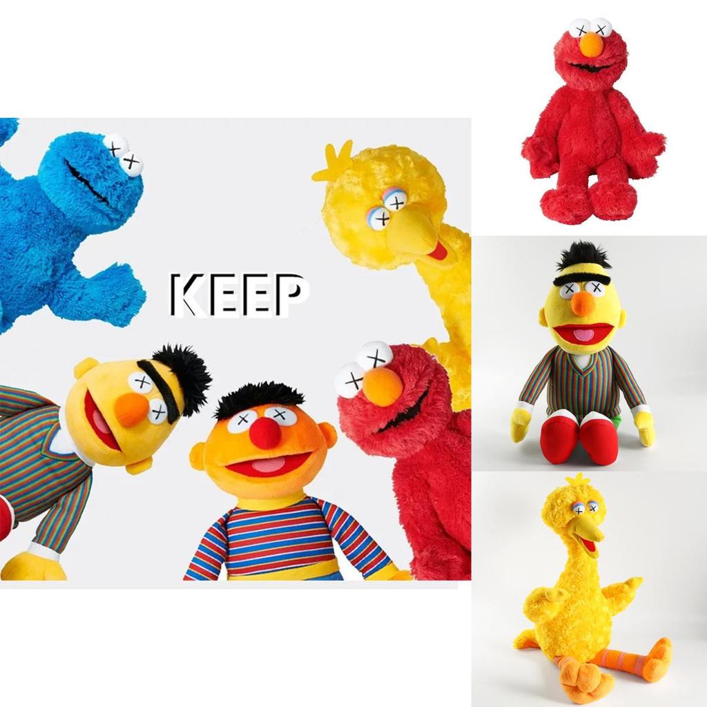 Adorável Brinquedo de Pelúcia Kaws Sesame Street Elmo Cookie Boneca de Pelúcia Macia Perfeita Para Crianças