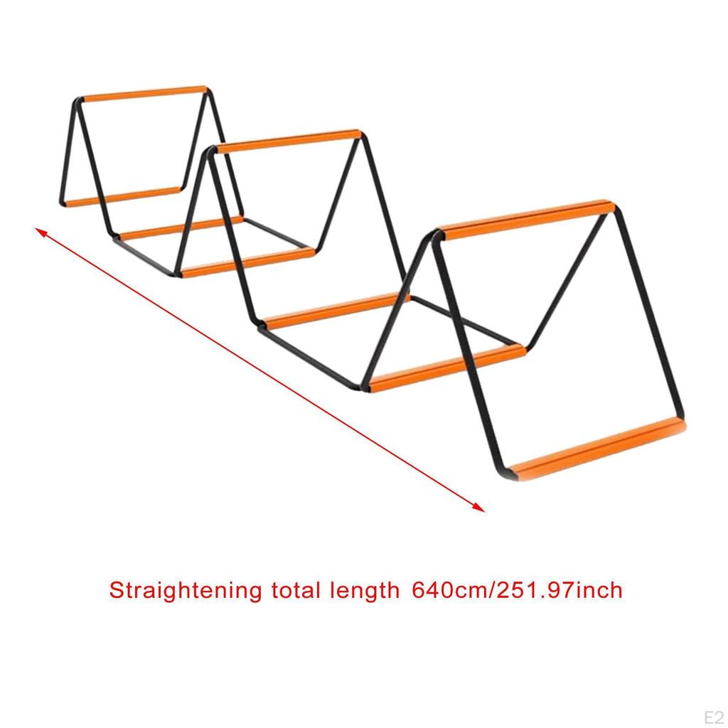 Football Agility Ladder, Speed Ladder Multipurpose Jumping Obstacles Rugby Workout Folding Stairs