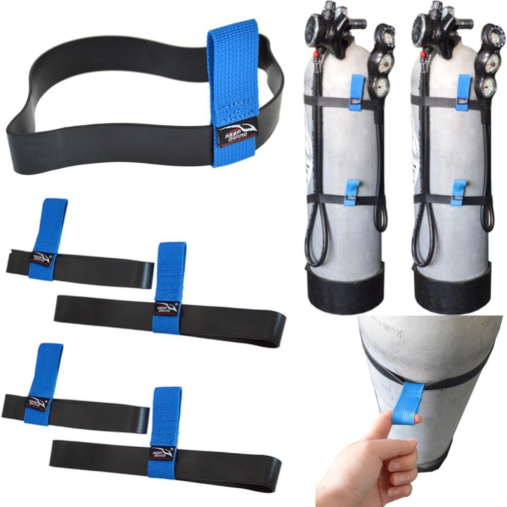 Rubber Diving Tank Retainer Band for 6L 11L Bottle Snorkeling Cylinder Strap Diving