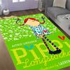 Tappeti Antiscivolo a Tema Avventure di Pippi Calzelunghe - Arredamento per la Casa in Poliestere, Adatti per Camere da Letto, Soggiorni, Ingressi, Studi e Decorazioni