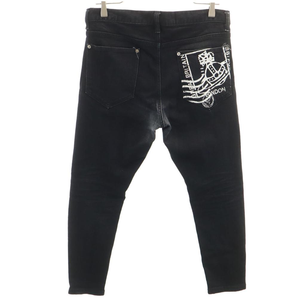Vivienne WestwoodMAN made in Japan Skinny denim pants 46 black jeans Men's Used