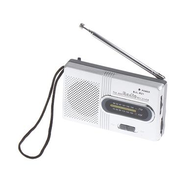Mini radio portátil, reproductor de música AM/FM, altavoz, radio estéreo para exteriores