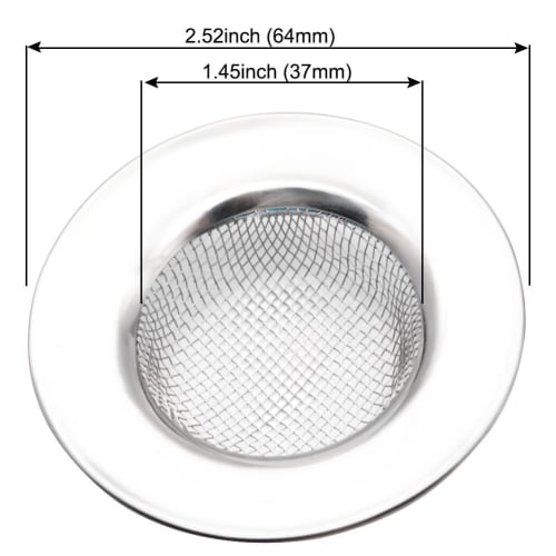 Andexi Bathroom Drain Garbage Disposal, Hair Catcher, Hair Stopper, Drain Basket for Basin Drains, Fits 3.8-5.8cm Drains