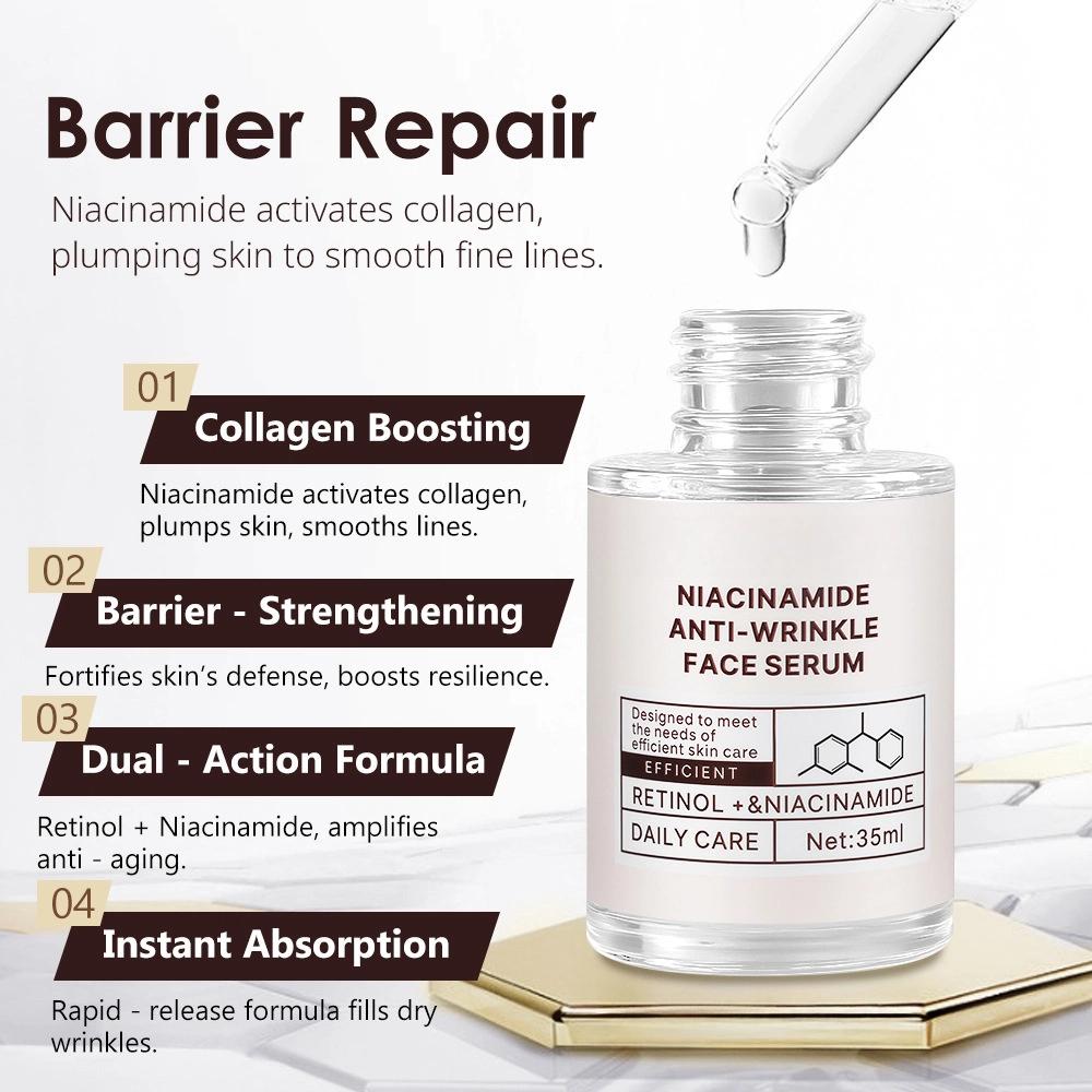 Niacinamide Anti-Wrinkle Facial Essence Fades Flare To Improve Dull and Brighten Skin Tone