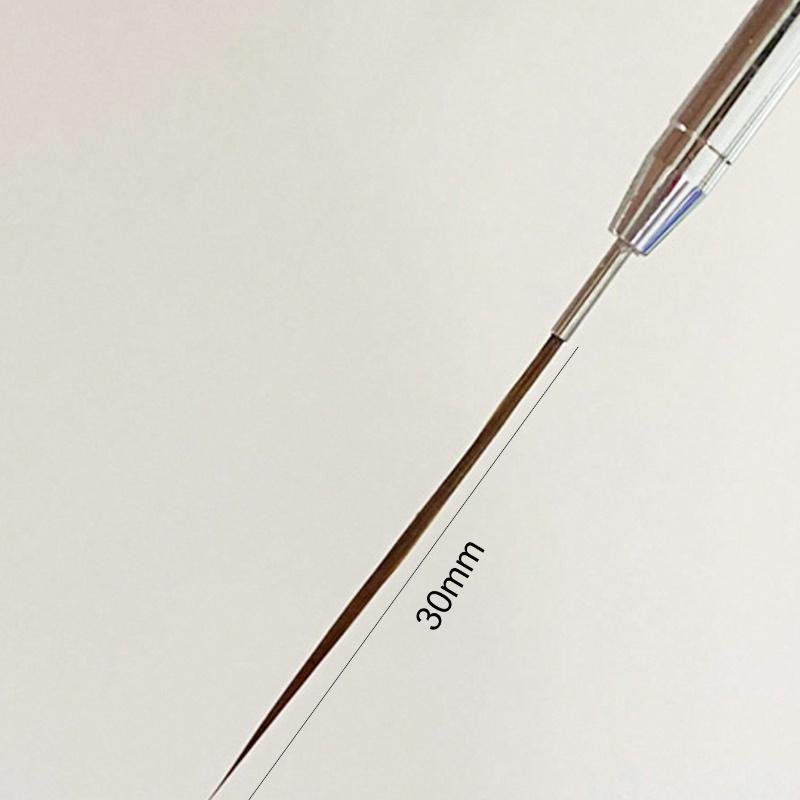 Nail Art Liner Brushes 5Pcs Painting Nail Art Brush Plastic Handle Nail Dotting Drawing Tool for Long Lines, Fine Drawing Sizes 7/9/11/15/25mm